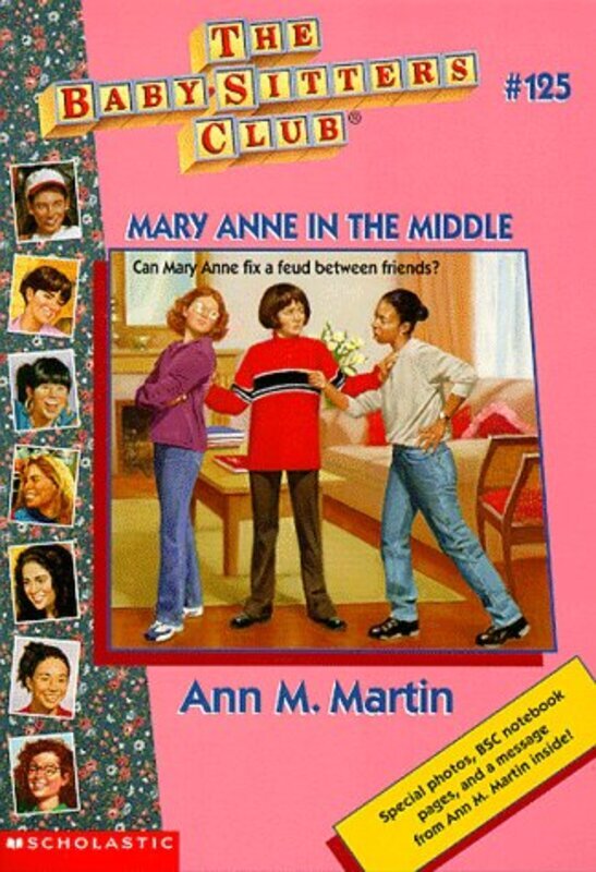 Book cover for "Mary Anne in the Middle" by Ann M Martin