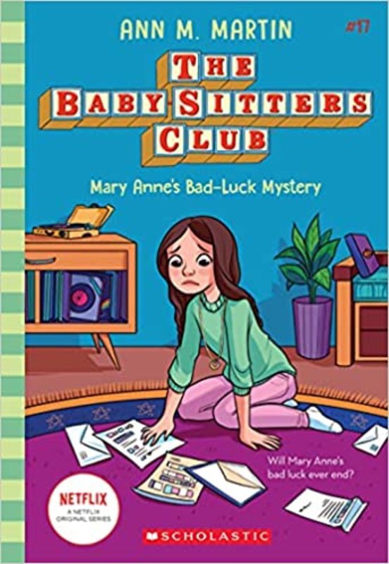 Book cover for "Mary Anne's Bad-Luck Mystery" by Ann M. Martin