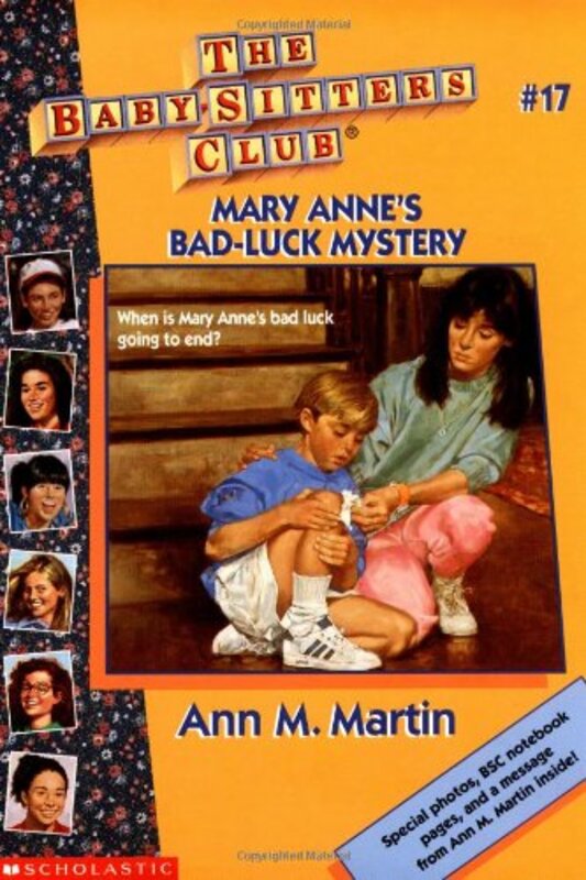 Book cover for "Mary Anne's Bad-Luck Mystery" by Ann M Martin