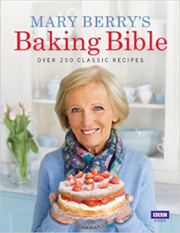 Book cover for "Mary Berry's Baking Bible" by Mary Berry