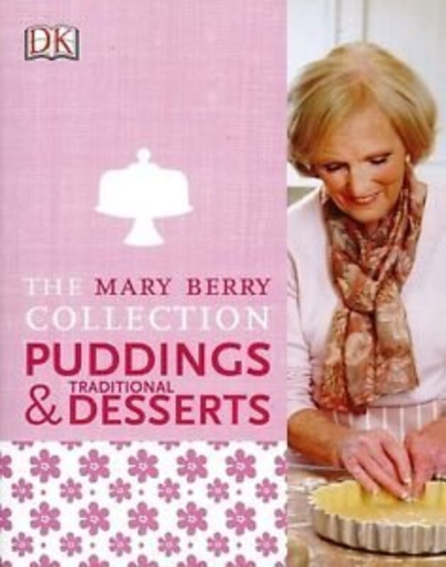 Book cover for "Mary Berry's Traditional Puddings and Desserts" by Mary Berry