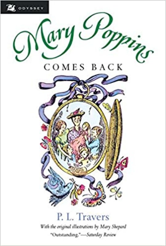 Book cover for "Mary Poppins Comes Back" by PL Travers