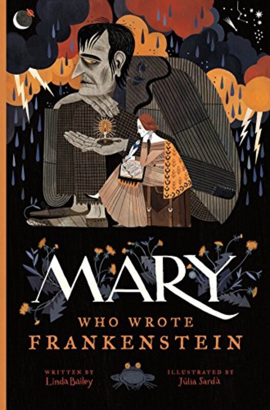Book cover for "Mary, Who Wrote Frankenstein" by Linda Bailey