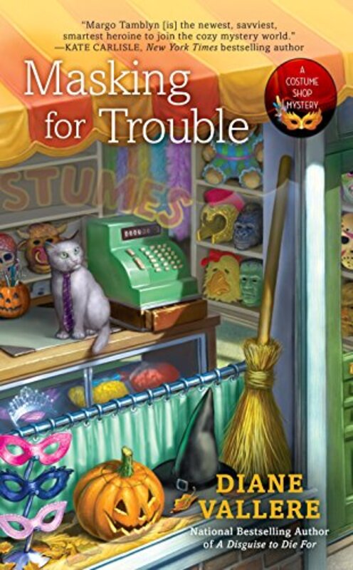 Book cover for "Masking for Trouble" by Diane Vallere