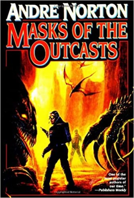 Book cover for "Masks of the Outcasts" by Andre Norton