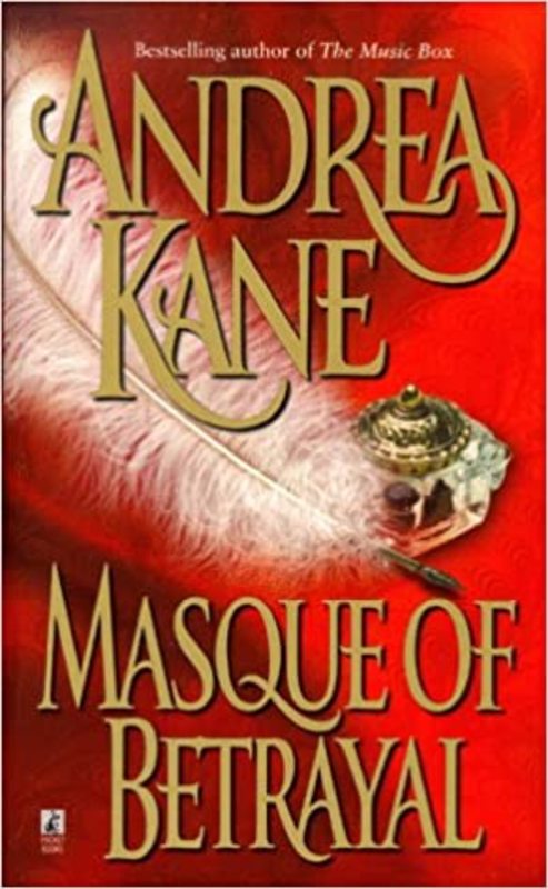 Book cover for "Masque of Betrayal" by Andrea Kane