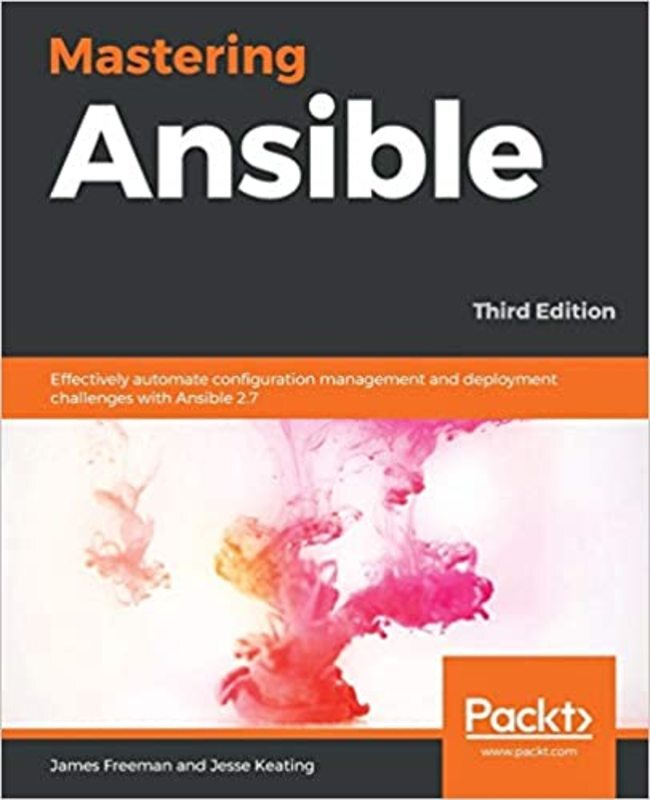 Book cover for "Mastering Ansible" by James Freeman