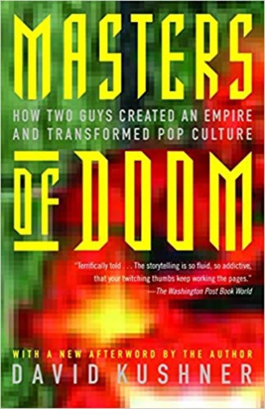 Book cover for "Masters of Doom" by David Kushner