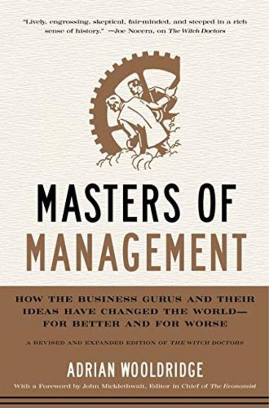 Book cover for "Masters of Management" by Adrian Wooldridge