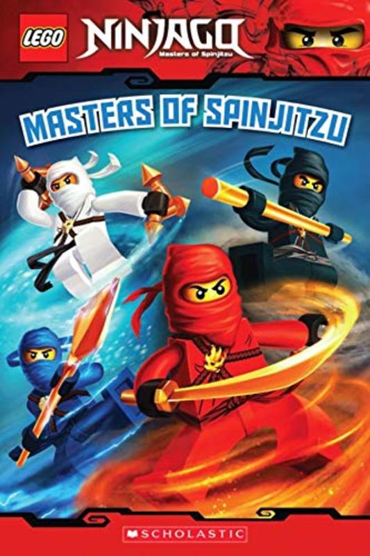 Book cover for "Masters of Spinjitzu" by Tracey West