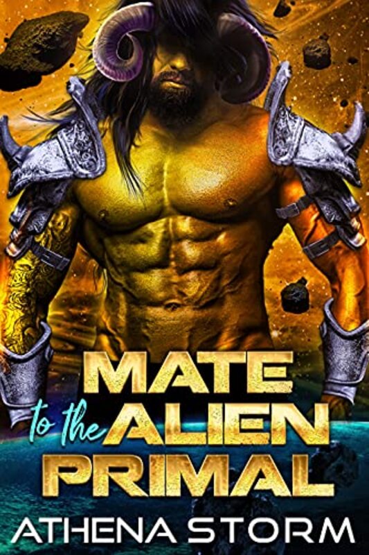 Book cover for "Mate To The Alien Primal" by Athena Storm