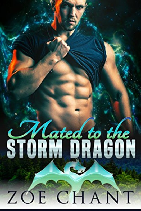 Book cover for "Mated to the Storm Dragon" by Zoe Chant
