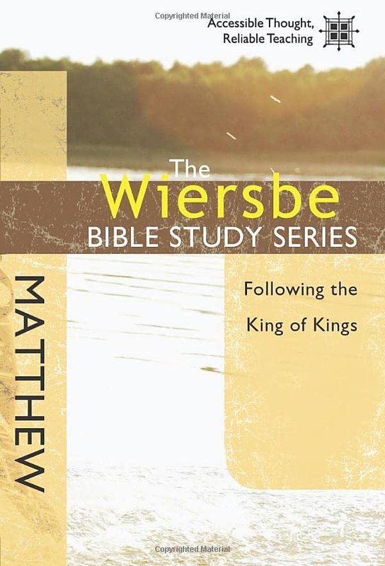 Book cover for "Matthew: Following the King of Kings" by Warren W Wiersbe