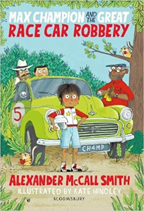 Book cover for "Max Champion and the Great Race Car Robbery" by Alexander McCall Smith