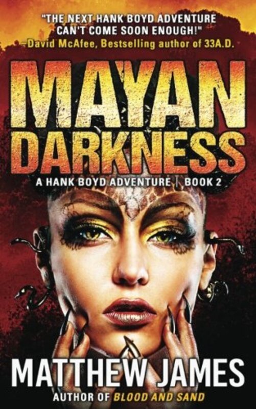 Book cover for "Mayan Darkness" by Matthew James