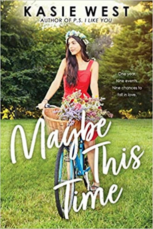 Book cover for "Maybe This Time" by Kasie West