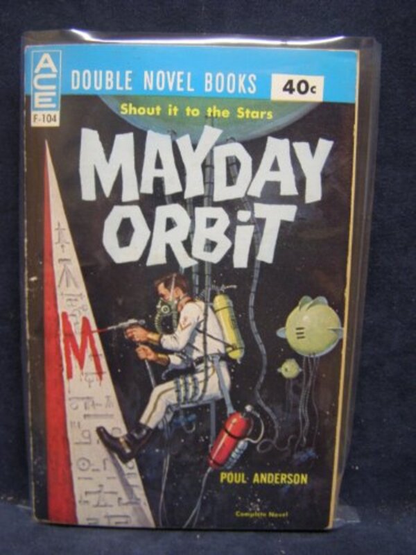 Book cover for "Mayday Orbit" by Poul Anderson