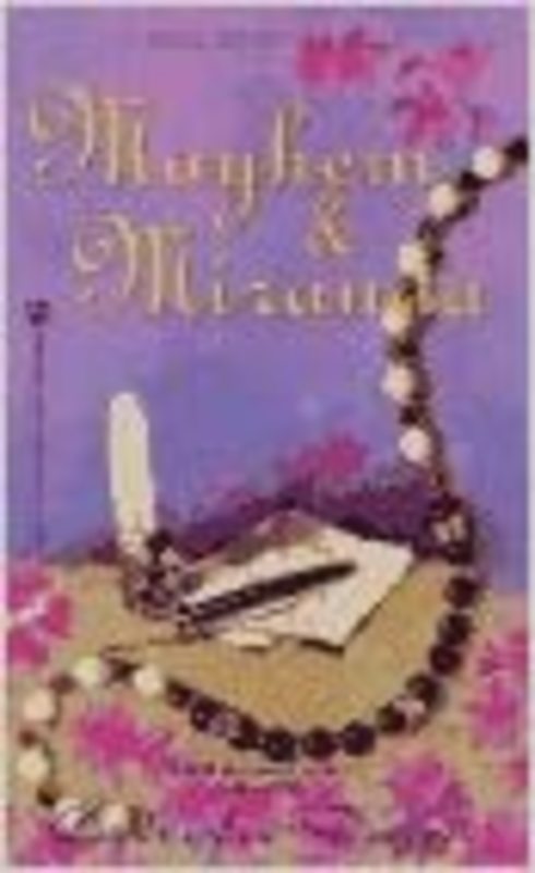 Book cover for "Mayhem and Miranda" by Carola Dunn