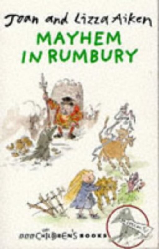 Book cover for "Mayhem in Rumbury" by Joan Aiken