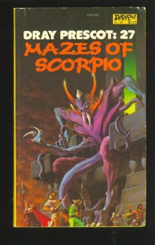 Book cover for "Mazes of Scorpio" by Kenneth Bulmer