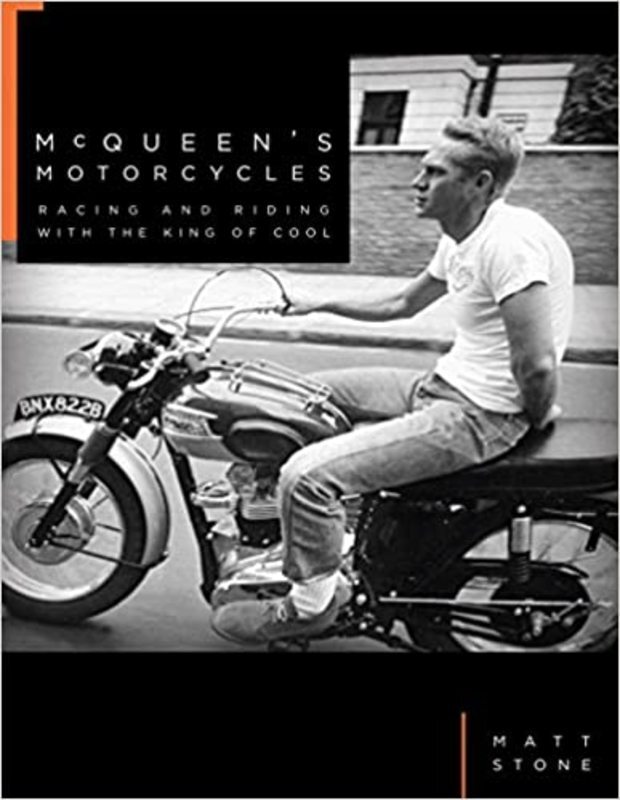 Book cover for "McQueen's Motorcycles" by Matt Stone