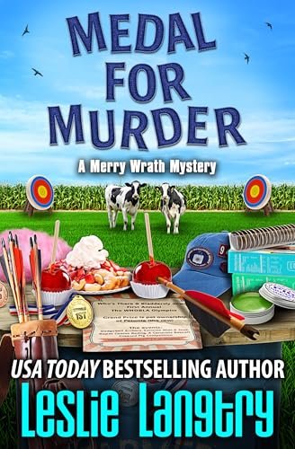 Book cover for "Medal for Murder" by Leslie Langtry