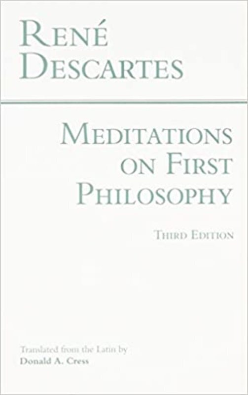 Book cover for "Meditations on First Philosophy" by Rene Descartes