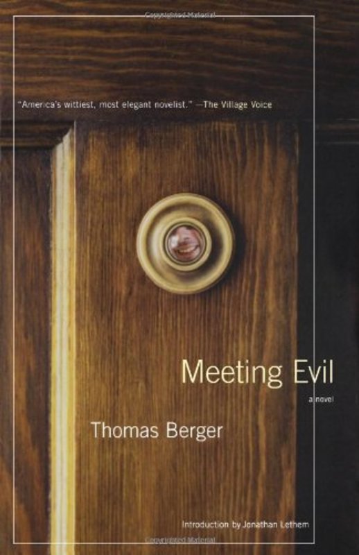 Book cover for "Meeting Evil" by Thomas Berger