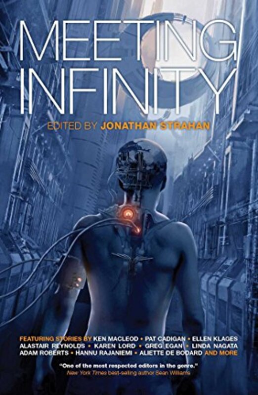 Book cover for "Meeting Infinity" by Jonathan Strahan