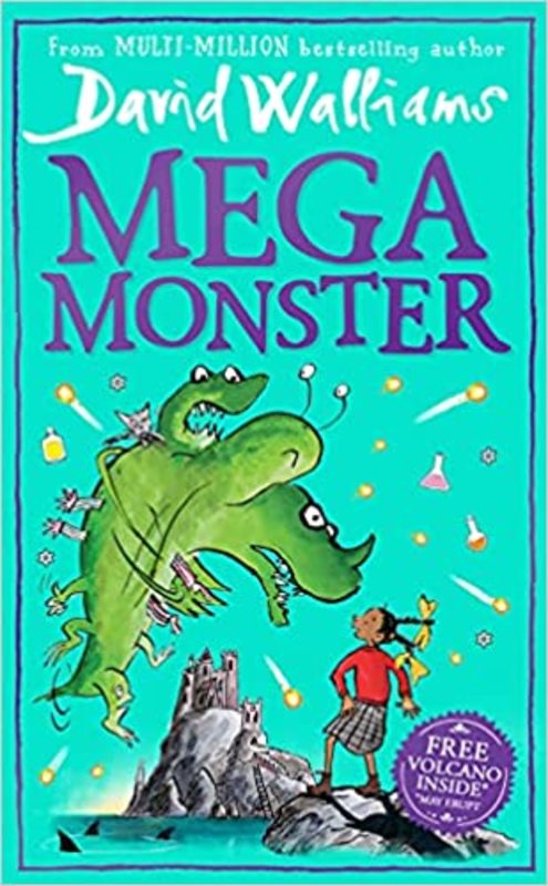 Book cover for "Megamonster" by David Walliams