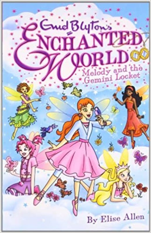 Book cover for "Melody and the Gemini Locket" by Enid Blyton