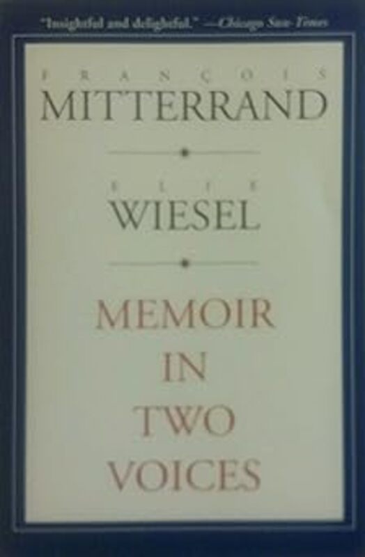 Book cover for "Memoir in Two Voices" by Elie Wiesel
