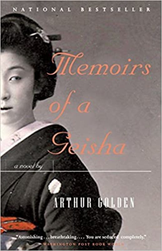 Book cover for "Memoirs of a Geisha" by Arthur Golden