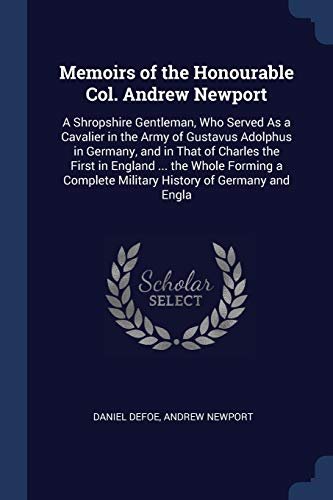 Book cover for "Memoirs of the Honourable Col. Andrew Newport" by Daniel Defoe