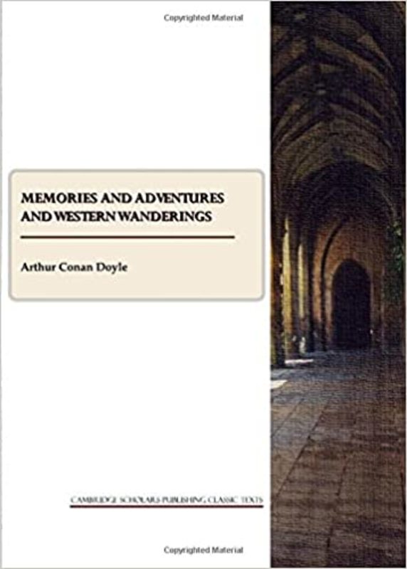 Book cover for "Memories and Adventures and Western Wanderings" by Arthur Conan Doyle