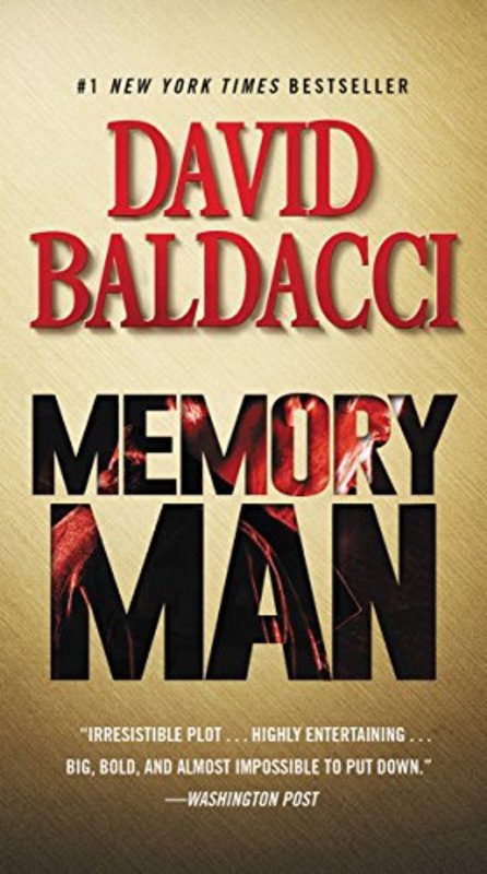 Book cover for "Memory Man" by David Baldacci