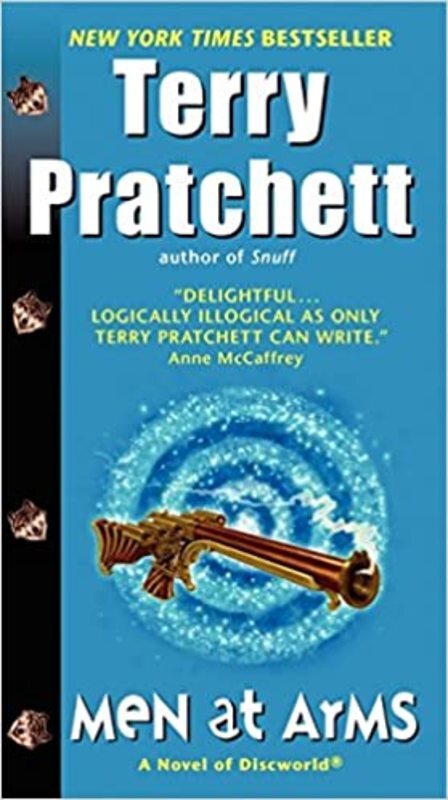 Book cover for "Men at Arms" by Terry Pratchett