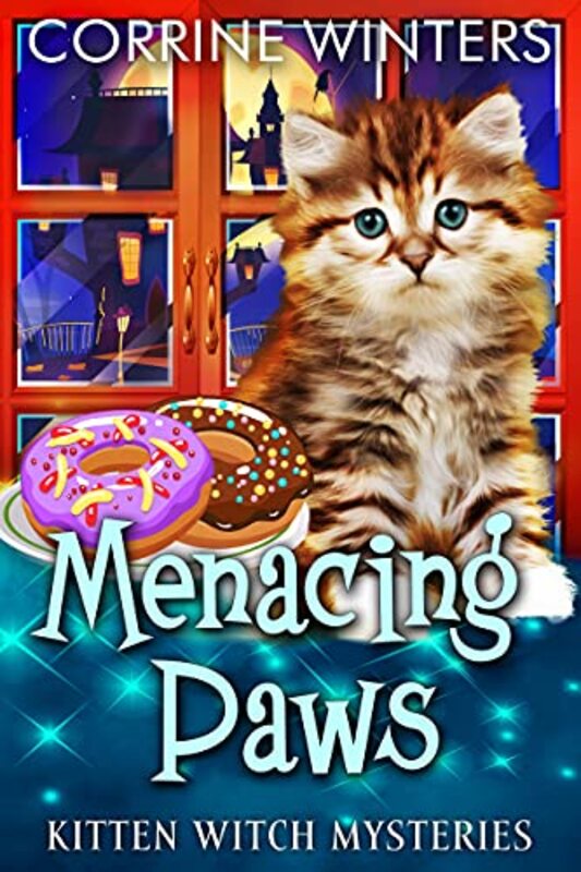 Book cover for "Menacing Paws" by Corrine Winters