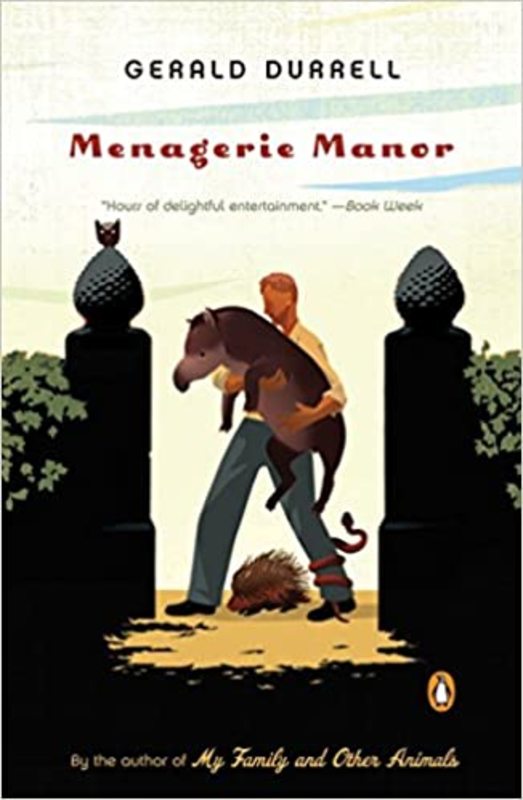 Book cover for "Menagerie Manor" by Gerald Durrell