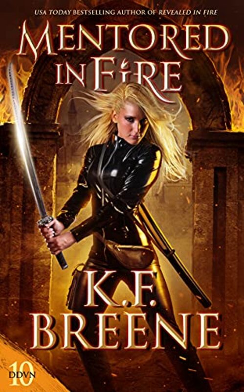 Book cover for "Mentored in Fire" by KF Breene