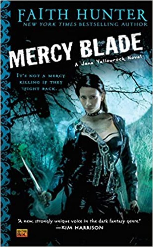 Book cover for "Mercy Blade" by Faith Hunter