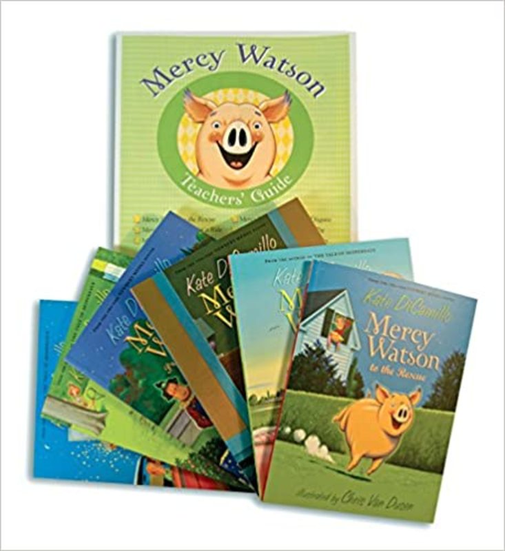 Book cover for "Mercy Watson Thinks Like a Teacher Classroom Set" by Kate DiCamillo