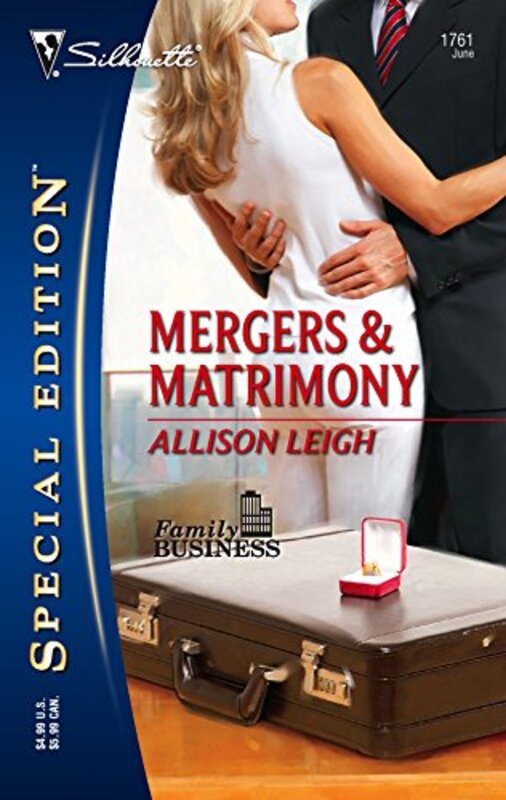 Book cover for "Mergers and Matrimony" by Allison Leigh