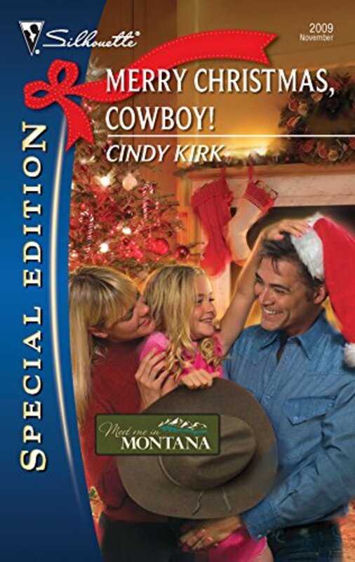 Book cover for "Merry Christmas, Cowboy!" by Cindy Kirk