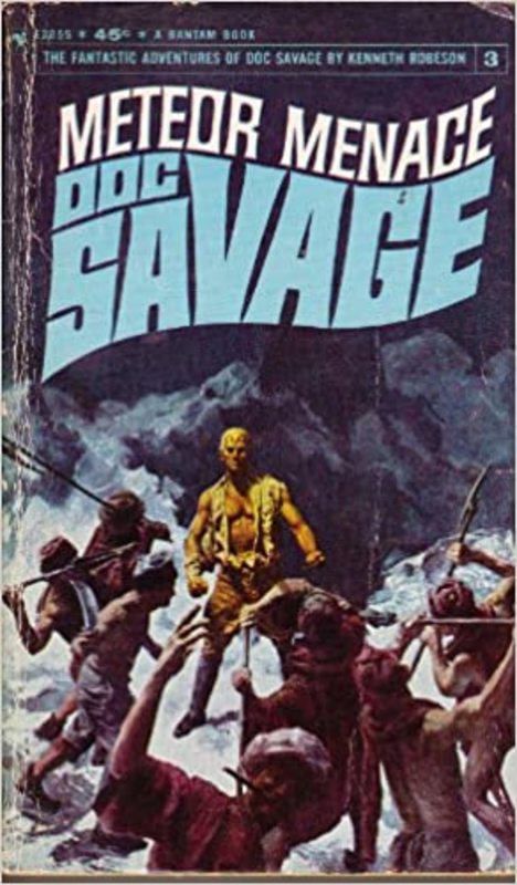 Book cover for "Meteor Menace" by Lester Dent