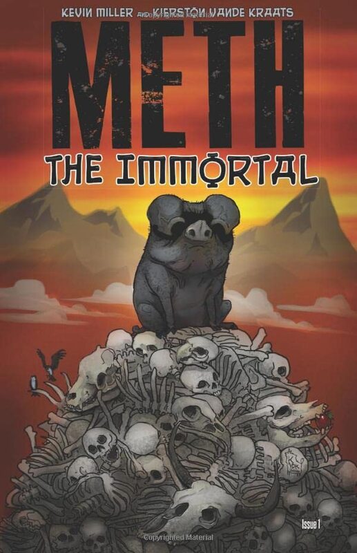 Book cover for "Meth: The Immortal #1" by Kevin Miller