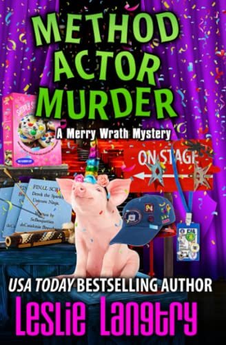 Book cover for "Method Actor Murder" by Leslie Langtry