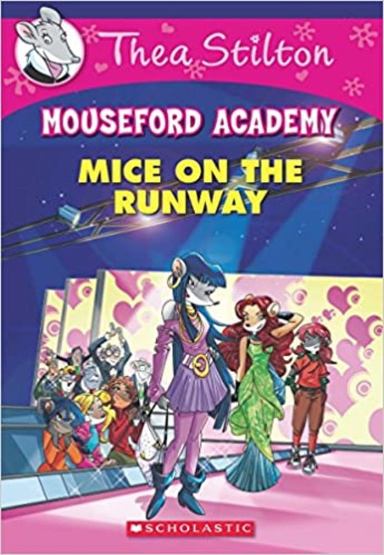 Book cover for "Mice on the Runway" by Thea Stilton