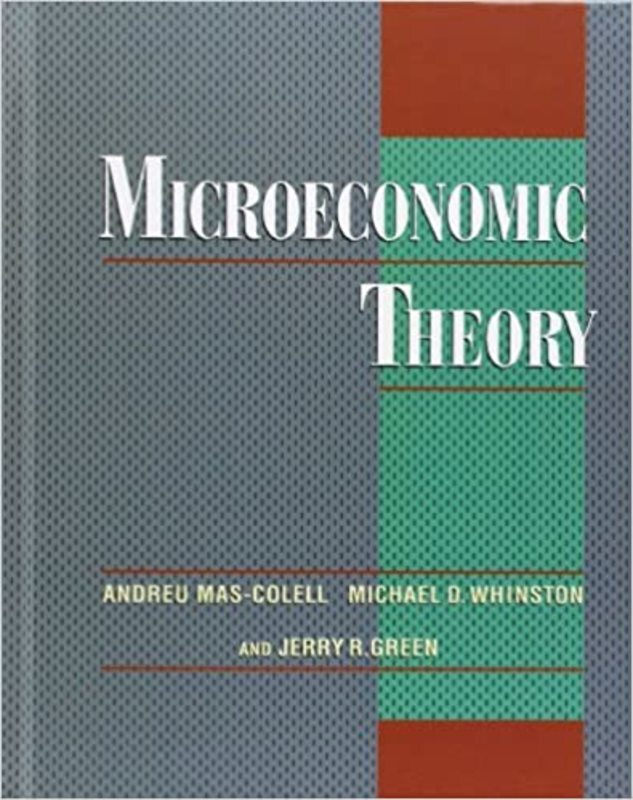 Book cover for "Microeconomic Theory" by Andreu Mas-Colell