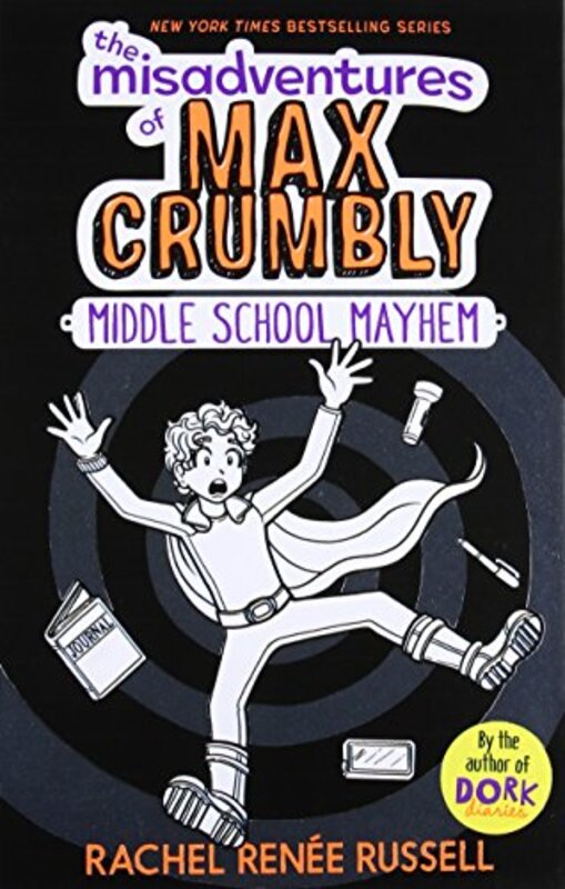 Book cover for "Middle School Mayhem" by Rachel Renee Russell
